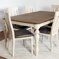 thumbnail image 5 of Arch Weathered Oak Dining Set, Table with Extension Leaf and Six Chairs, 5 of 12