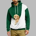 thumbnail image 2 of Lumeqa Pet Pouch Hoodie Men Kangaroo Pouch Hoodies Pocket Puppy Cat Care Shirt Dog Carrier Pullover Animal Holder Top Unisex, 2 of 5