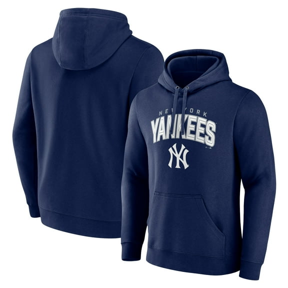 Men's Navy New York Yankees Master the Game Pullover Hoodie