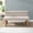 Light Gray,Natural, variant on 51.8" Upholstered Dining Bench with Rubber Wood Legs, Entryway Bench for End of Bed, Ottoman for Living Room Hallway, Yellow