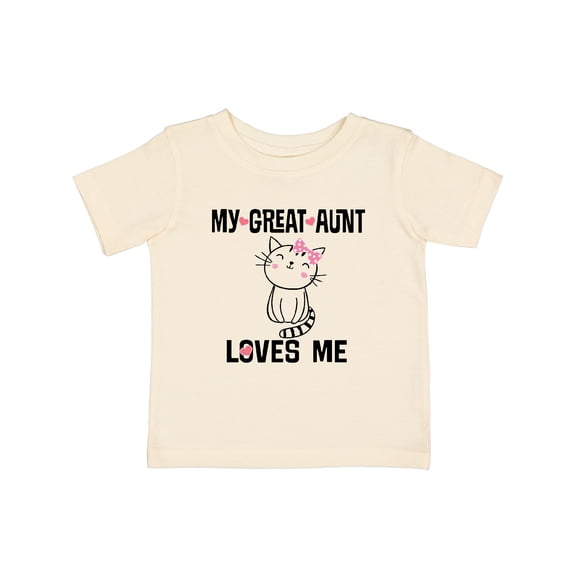 Inktastic My Great Aunt Loves Me Kitty Cat Girls Baby T-Shirt