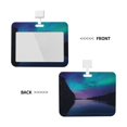 thumbnail image 2 of Susaid Night At Lake Aurora Print ID Badge Holder with Double-Sided Windows Horizontal Hard Plastic Case Black Card Protector Pouch for Office School ID Credit Cards, 2 of 7