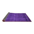 thumbnail image 2 of Ahgly Company Indoor Round Oriental Purple Industrial Area Rugs, 7' Round, 2 of 4