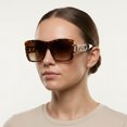 thumbnail image 2 of GAFAS DE SOL CUADRADAS CON FORMA DE TORTUGA MARRÓN SUN184 F3133, 2 of 6