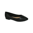 thumbnail image 3 of Hold Black PU City Classified Women Casual Wide Width Fit Flat Office Shoes Pointy Toe 9, 3 of 3