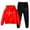 Red, variant on LUOGENLI Ballet Outfits for Girls 6-7 Sweatshirt Girls Kids Boys Kids Hooded Tracksuit Unisex Two Piece Outfits Hoodie Sweatshirt Sweatpants Set First Day of School Outfits for Girls Black 5-6 Years