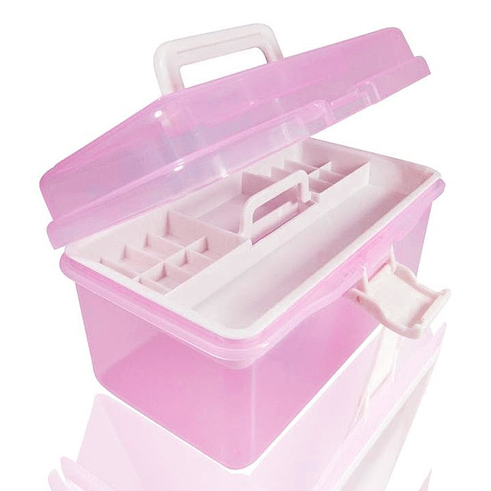 Tool Storage Case Box Nail Polish Travel Case Manicure Organizers Storage Box Holder First Aid Box Case