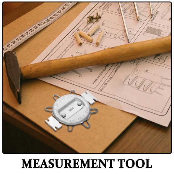 Precision Gap Gauge Tool with Wire Measuring for Accurate Gap Adjustment and Metal Construction