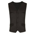 thumbnail image 2 of Kilaqueen Men's Suit Vest Solid Color Single-Breasted V-Neck Business Formal Dress Waistcoat with 4 Pockets for Tuxedo Wedding, 2 of 9
