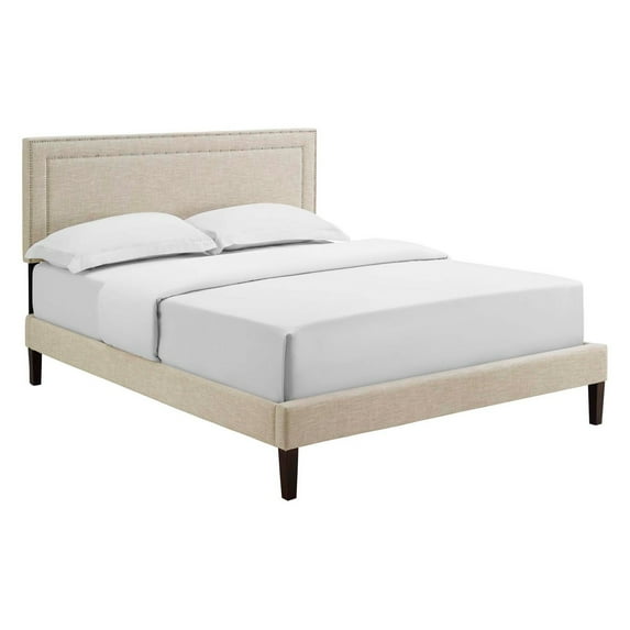 Virginia Twin Platform Bed with Squared Tapered Legs