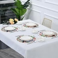 thumbnail image 7 of Coolnut 6PC Place Mats Owls on Floral Branch Round Placemat Heat-Resistant Placemats Dining Table Mat Circle Shape 15.4" for Kitchen/Dinner/Party/Restaurant Home Decor Gifts, 7 of 7