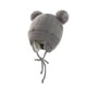 thumbnail image 3 of Gorro Con Orejas De Punto Cálido Para Bebés Y Niños, Conjunto De Guantes Cálidos, Gorro De Cúpula Encantador De Color Sólido + Guantes, Novedad De 2021 Moyic AP006663-03, 3 of 6