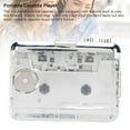 thumbnail image 3 of Grabadora De Cinta Con Reproductor De Casete Portátil, Reproductor De Cinta De Casete Con Rebobinado Automático ABS, Sonido Estéreo, Compacto Transparente Para Interiores, 3 of 7