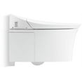 thumbnail image 3 of KOHLER K-76395-0 Veil Intelligent Wall Hung Toilet and Actuator Plate, Smart Toilet with Bidet Built in, Less in-Wall Tank, White, 3 of 7