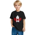 thumbnail image 4 of Lovzfmll Maple Leaf Print Short Sleeve Tee for Boys & Girls, Cute Casual Cotton Top for Kids, Loose Fit Blouse for Toddler 3-4 Years, 4 of 9