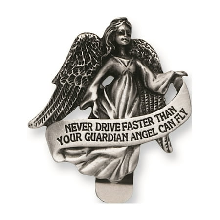 - Pewter Finish Guardian Angel Visor Clip Designer Jewelry by Sweet Pea