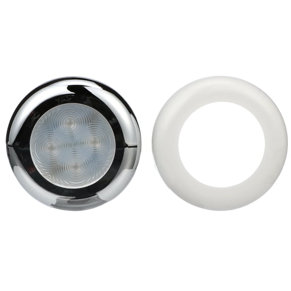 Seachoice LED Courtesy Interior Light Chrome/White Bezel, Blue LED