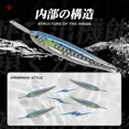 thumbnail image 4 of Sinking Pencil Lure, Riser bait 007R, Metal Lip Wobbler, Bass Jerkbait, Minnow Wobbler, illex Riserbait 007R Lure H 40mm, 4 of 6