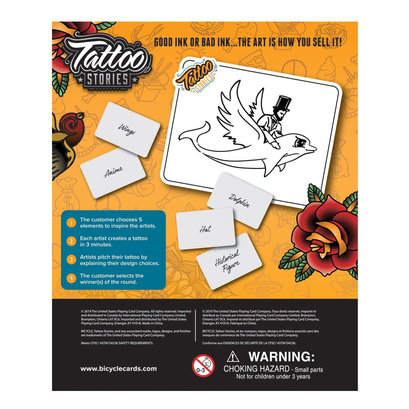 Tattoo Stories Bicycle 2019 Party Card Art Game for sale online