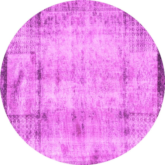 Ahgly Company Indoor Round Persian Pink Traditional Area Rugs, 6' Round