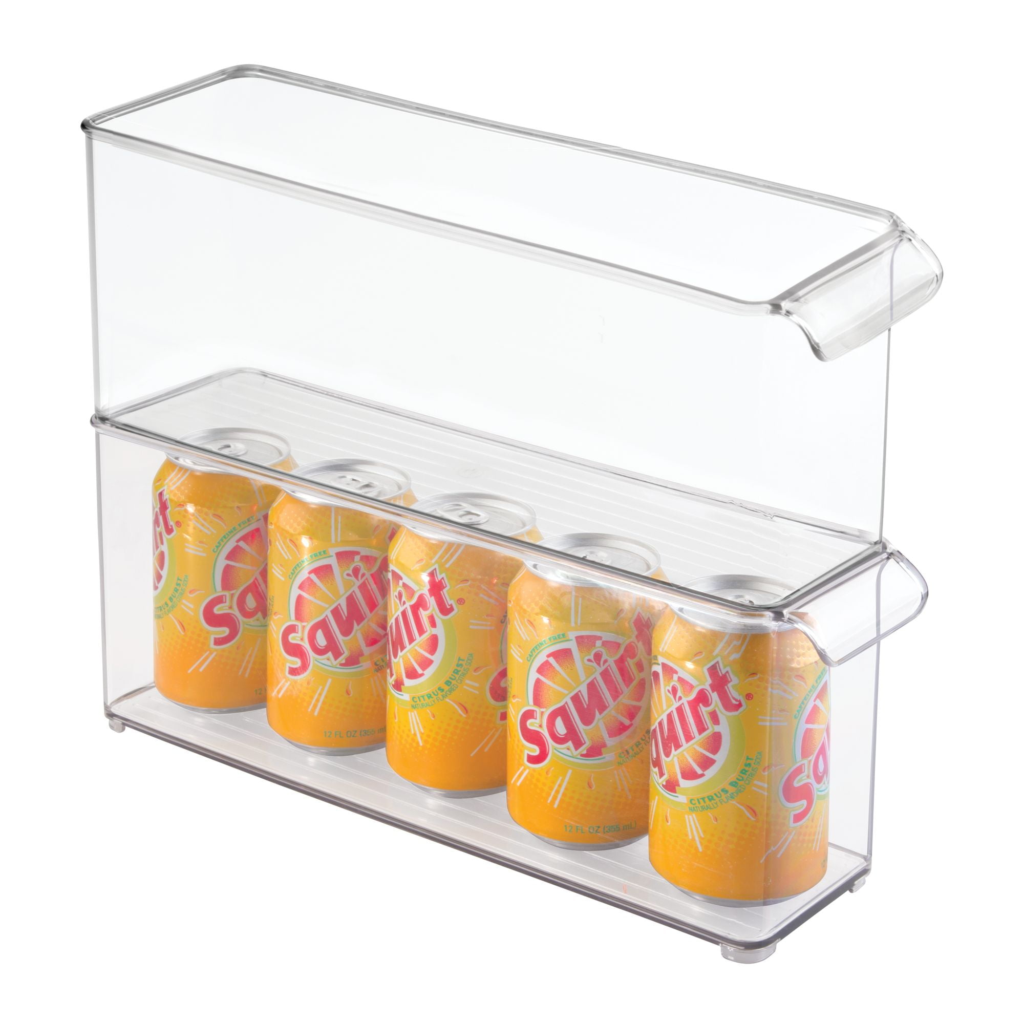 iDesign Linus BPAFree Plastic Fridge + Freeze Organizer Bin, Clear