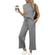 thumbnail image 1 of Conjunto de 2 piezas SAMPEEL para mujer, casual, salón, cuello alto, gris, L, 1 of 6