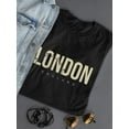 thumbnail image 3 of London England Pale Yellow T-Shirt Women -Image by Shutterstock, Female 4X-Large, 3 of 4