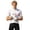White, variant on QTSHPN Motorcycle Gloves for Men Sport Cycling Half Finger Breathable Handwear Versatile Ride and Angling Grip Outdoor Activities Fashion Gym Gloves for Men Black L