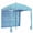 Light Blue, variant on Casabay Beach Cabana Sun Shelter Tent, UPF 50+ UV Protection Easy Setup Canopy with Side Wall, Wind Resistant Family Beach Shade