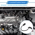 thumbnail image 2 of Sensores de posición del cigüeñal de metal plástico negro de 1 Pc para Chevrolet Malibu 3.1 1997-2003, 2 of 6