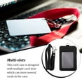 thumbnail image 3 of Neck Strap Lanyards ID Card Holder with Hanging Rope Portable Multi-purpose Keychain Pass Case Protector Cover for Office, 3 of 10