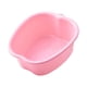 thumbnail image 5 of Bañera de pies con orificio para colgar, baño de pies portátil de plástico, lavabo de spa, lavabo para pies Rosa, 5 of 9