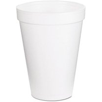 12J12 Foam Cups, 12 oz., White (Pack of 1000)