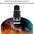 thumbnail image 4 of Square 2Pack PU Leather Space Galaxy Nebula Cruise Luggage Tag with Privacy Cover and Name ID Tag for Travel Handbags Backpacks Luggage Tags, 4 of 6