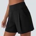 thumbnail image 3 of Womens Shorts High Waist Bermuda Shorts Loose Fit Casual Summer Vacation Comfy Dressy Shorts with Pockets, 3 of 6