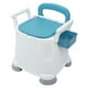 thumbnail image 1 of Inodoro Con Cómoda Junto A La Cama, Respaldo De PU, Asiento Estable, 3 Ajustes De Altura, Reposabrazos Ancho, Silla Con Cómoda Para Uso Diario Para Personas Mayores, 1 of 7