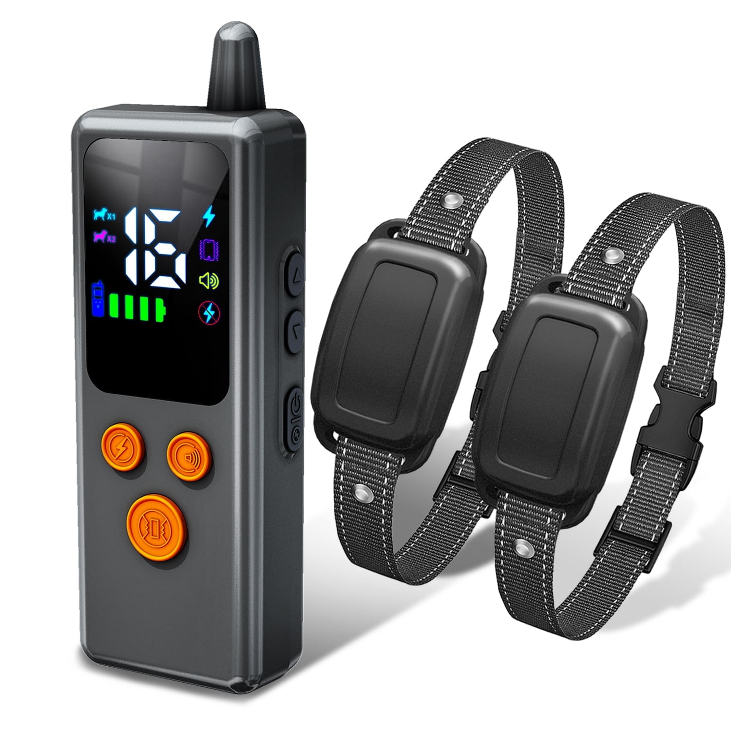 5000FT Dog Training Collar – Long Range Remote Trainer for Indoor & Outdoor Dogs, Beep, Vibration & Adjustable Shock, Waterproof & Rechargeable, Effective Obedience, Behavior & Recall Training