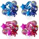 thumbnail image 4 of globos de arcoíris para fiestas de cumpleaños de amigos, decoraciones para fiestas de cumpleaños de 32 pulgadas, bolas de aluminio con números azules, rosas y rojos para suministros para baby shower d, 4 of 5
