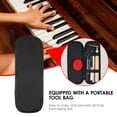thumbnail image 4 of Tuning Kit,Wrench Handle Wrench Set Wrench Handle Temperament Felt Piano Mutes Temperament Felt Rubber Mutes Temperament Felt Piano Tuner Kit Professional Tools Wrench Rubber Mutes Tools Set Huiop, 4 of 6