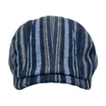 thumbnail image 2 of WITHMOONS Stripe Ivy Gatsby Hats - Newsboy Cabbie Cap - Hunting Driving Golf Adjustable LD31576 (Navy), 2 of 4