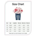 thumbnail image 2 of Baby Girl Clothes Baby Girl Long Sleeve Floral Shirt Top Jeans Pants Outfits Baby Girl Denim Pants Outfits 18-24 Months, 2 of 8