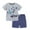 Gray, variant on Esaierr Baby Toddler Boys Girls Outfits Cartoon Short Sleeve T-Shirt Top   Shorts Summer Newborn Set 2Pcs for 2-8Y