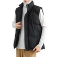 thumbnail image 2 of LpwkSSA Men's Puffer Vest Down Alternative Water Resistant Packable Outerwear Zip Up Pockets Warm Versatile Layer Black XXXXXL, 2 of 9
