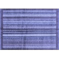 thumbnail image 1 of Ahgly Company Machine Washable Indoor Rectangle Abstract Blue Modern Area Rugs, 6' x 9', 1 of 4