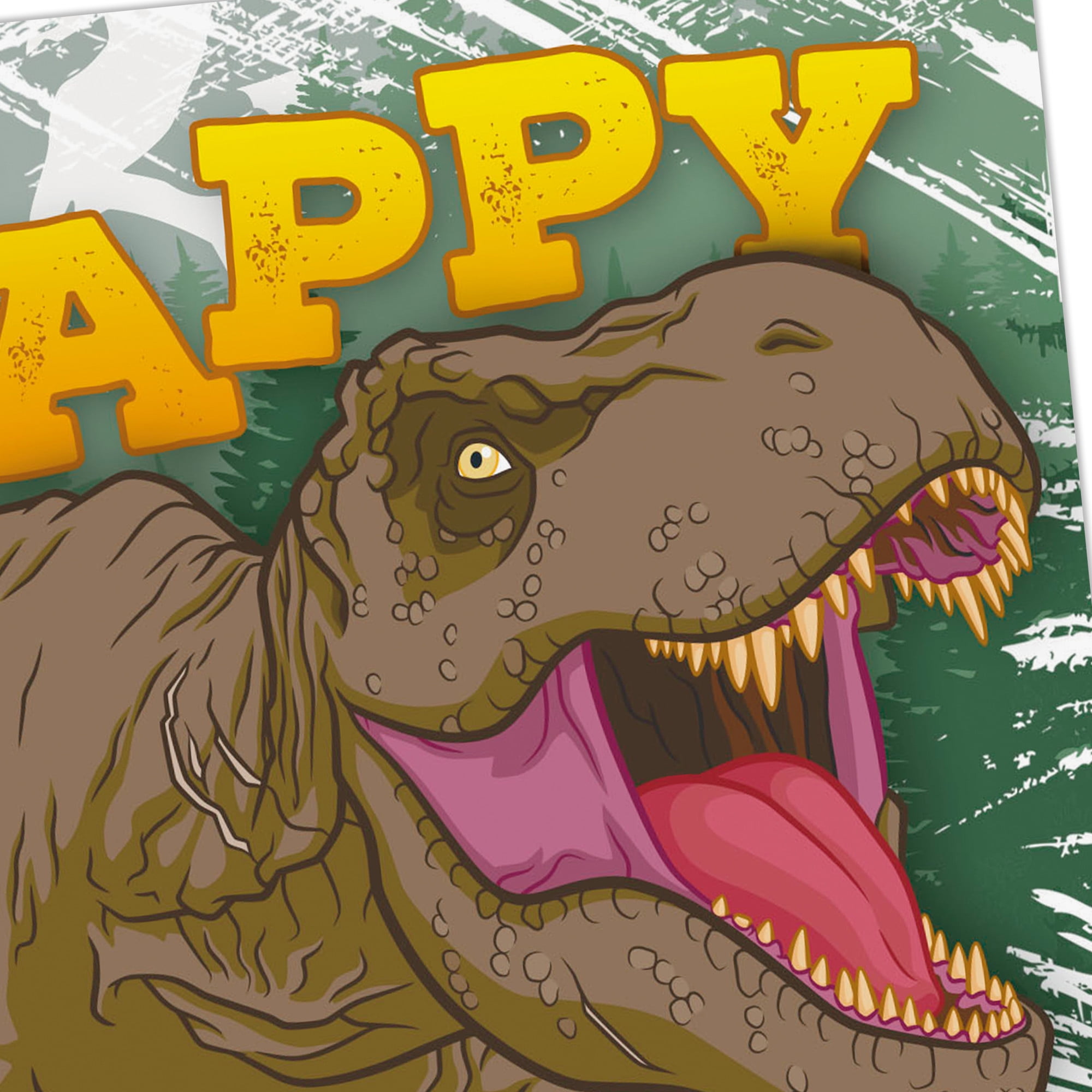 Hallmark Jurassic World Birthday Card for Kids (T-Rex Crossing)