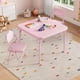 thumbnail image 4 of Towallmark Juego de 3 Piezas - Mesa y Sillas Plegables para Niños | Multiusos para Comedor, Guardería, Aula y Actividades， rosa, 4 of 8
