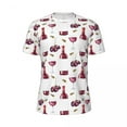 thumbnail image 4 of T Shirt For Men Wine Lover T-Shirt Male Red Wine Pattern Basic Sports Fast Dry Summer Fashion Tee Sh, 4 of 7