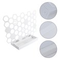 thumbnail image 4 of Miangastore Key Storage Shelf Honeycomb Shape White Metal 1Set 13.8x9.1In, 4 of 8