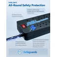 thumbnail image 3 of Protector contra sobretensiones, regleta de alimentación SUREANCE, 12 salidas y 5 puertos USB, 3 of 6
