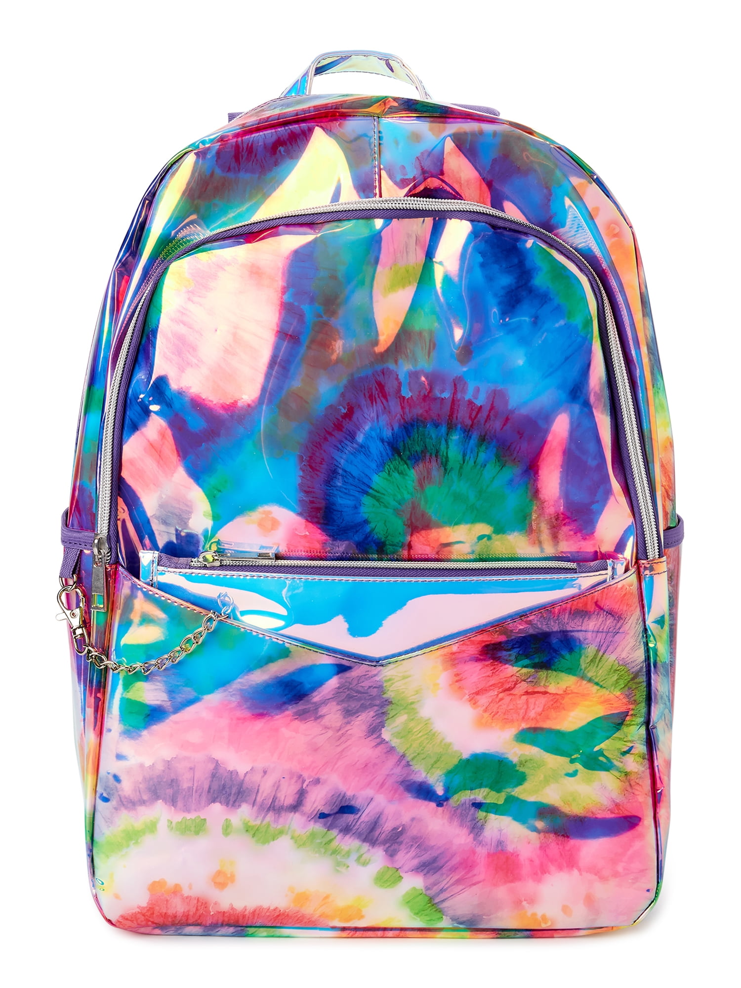 Wonder Nation Kids Girls' Purple Tie Dye Love Backpack with 2-Piece ...